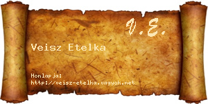Veisz Etelka névjegykártya